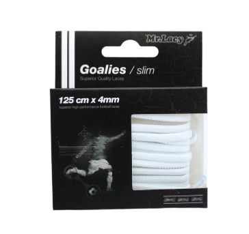 CORDONES PARA BOTAS DE FÚTBOL GOALIES SLIM BLANCO